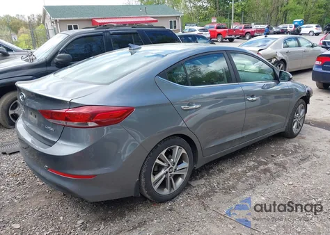 2017 Hyundai Elantra Limited z USA, uszkodzony, nr VIN KMHD84LF1HU354241